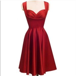 Trashy Diva by Candice Gwinn “Honey” Red Swing Dress